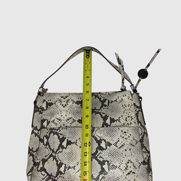 Margot Snakeskin Pattern Shoulder Bag With Adjustable Strap - Picture 5 of 10